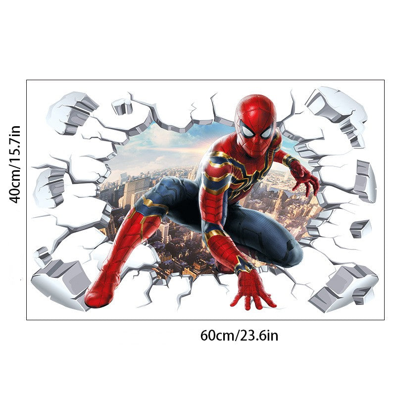 3D Spider-Man Wall Stickers Large 8 Different Designs - Bring Action-Packed Adventure to Your Walls!