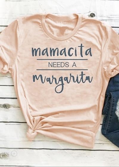 Mamacita Needs A Margarita Women's Fashion T-Shirt