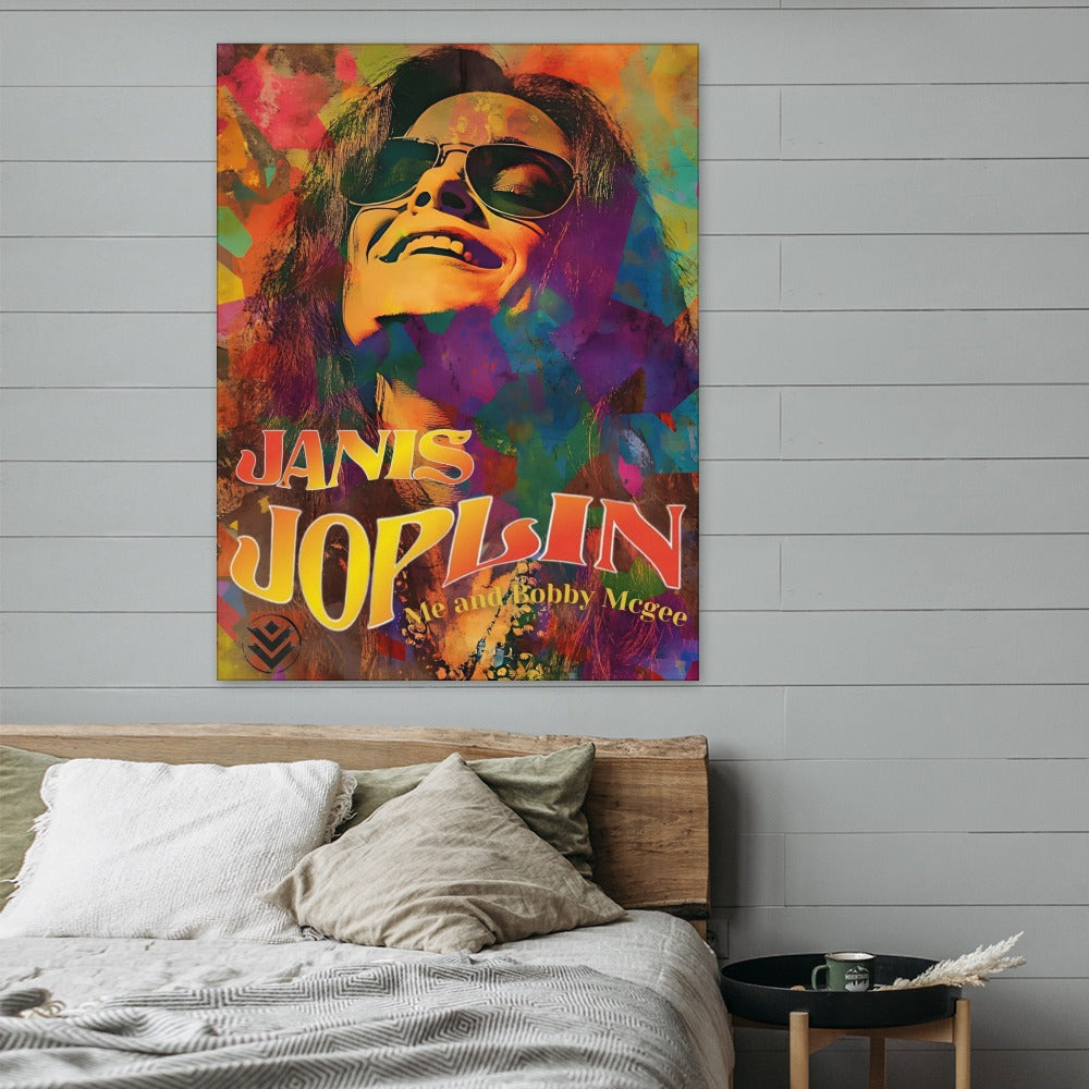 Janis Joplin Framed Canvas (18x24)