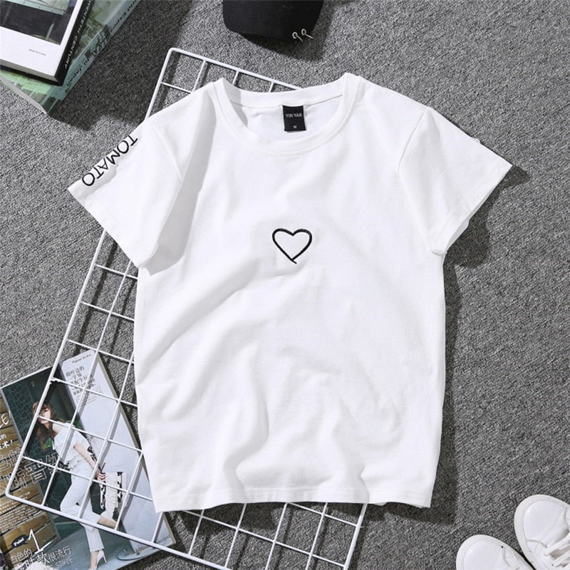 Summer Heart printed Women's T-Shirt – Share the Love in Style