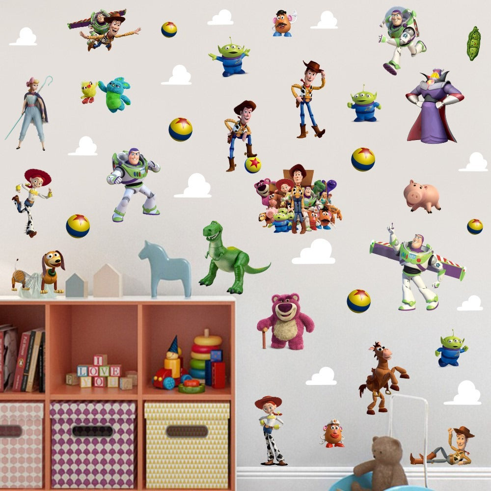 Large Toy Story 3D Children's Wall Stickers - Transform Your Little One's Space!