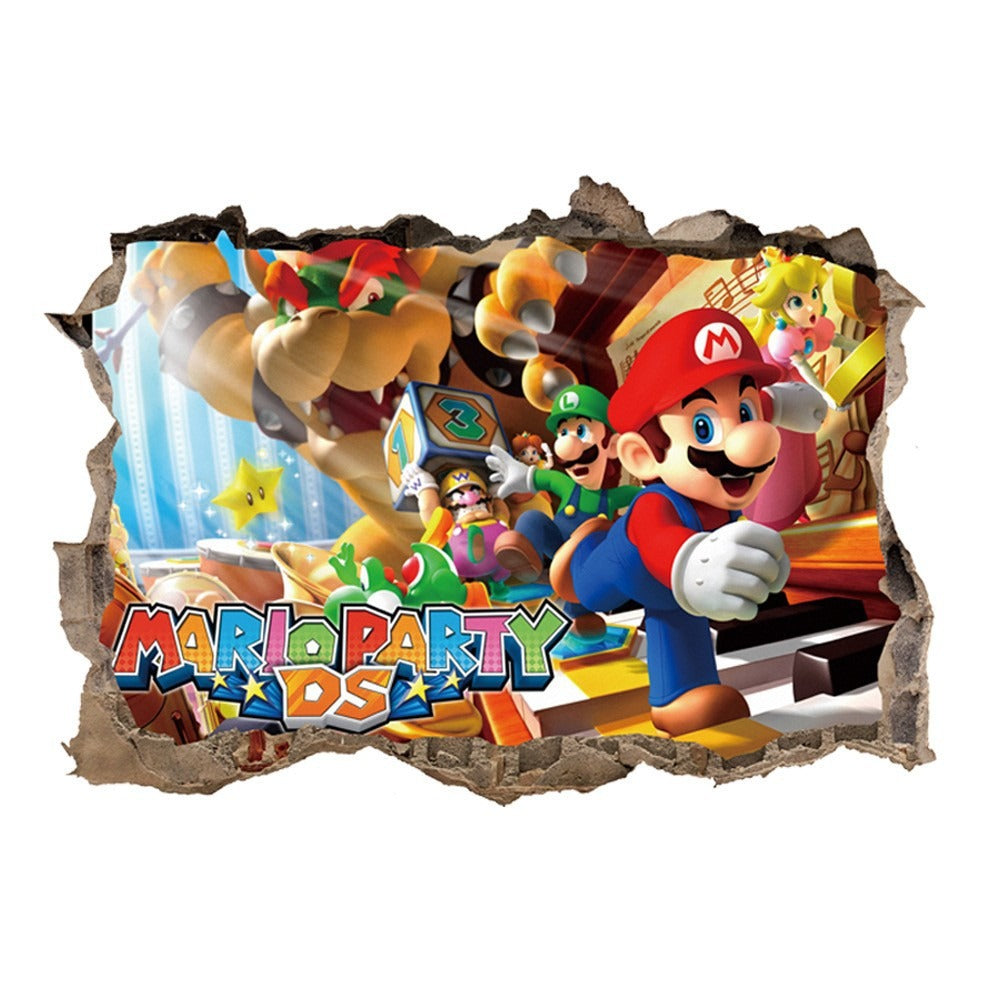 Super Mario & Luigi Cartoon Wall Stickers 12 Different Stickers To Choose From - Bring Game-Time Adventure to Any Space!