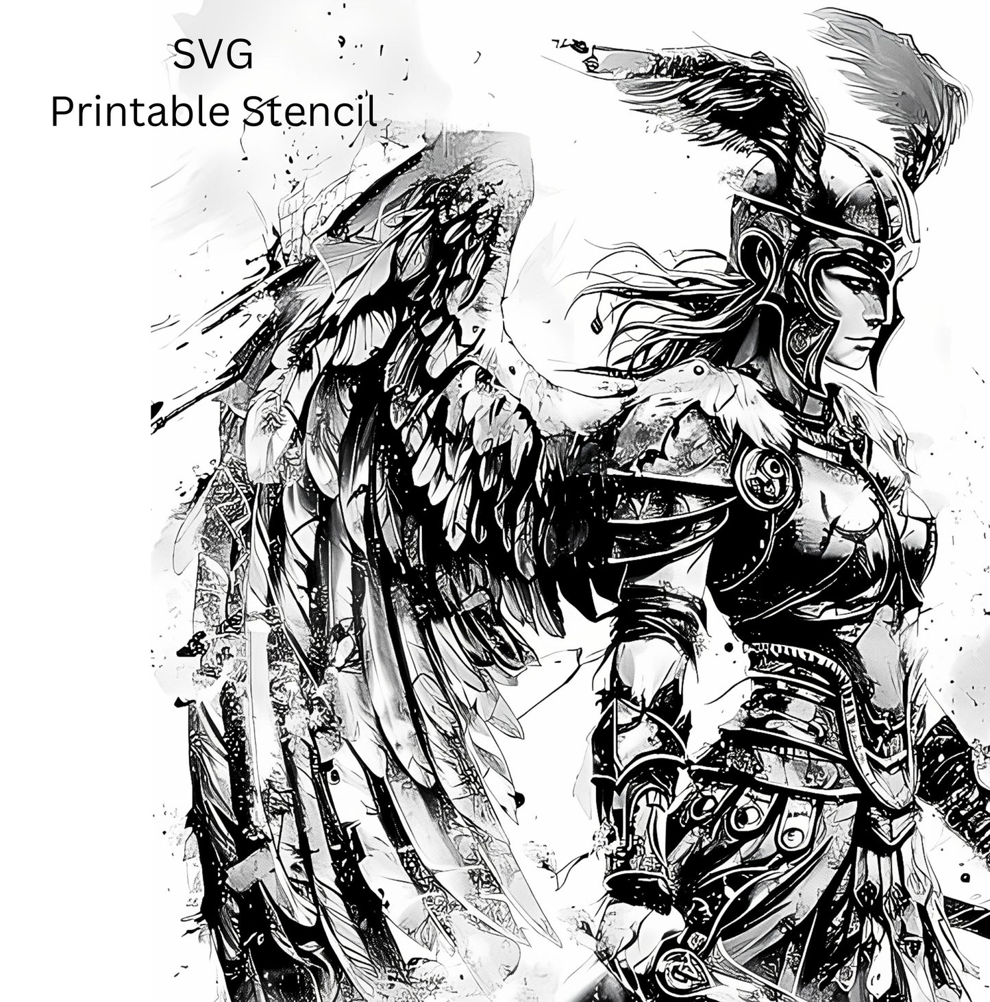 Valkyrie Tattoo Design [ Digital Download ] Norse Art