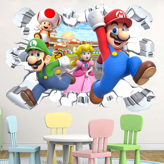 Super Mario Waterproof Wall Stickers 8 Styles To Choose From - Bring Adventure to Your Child's Room!