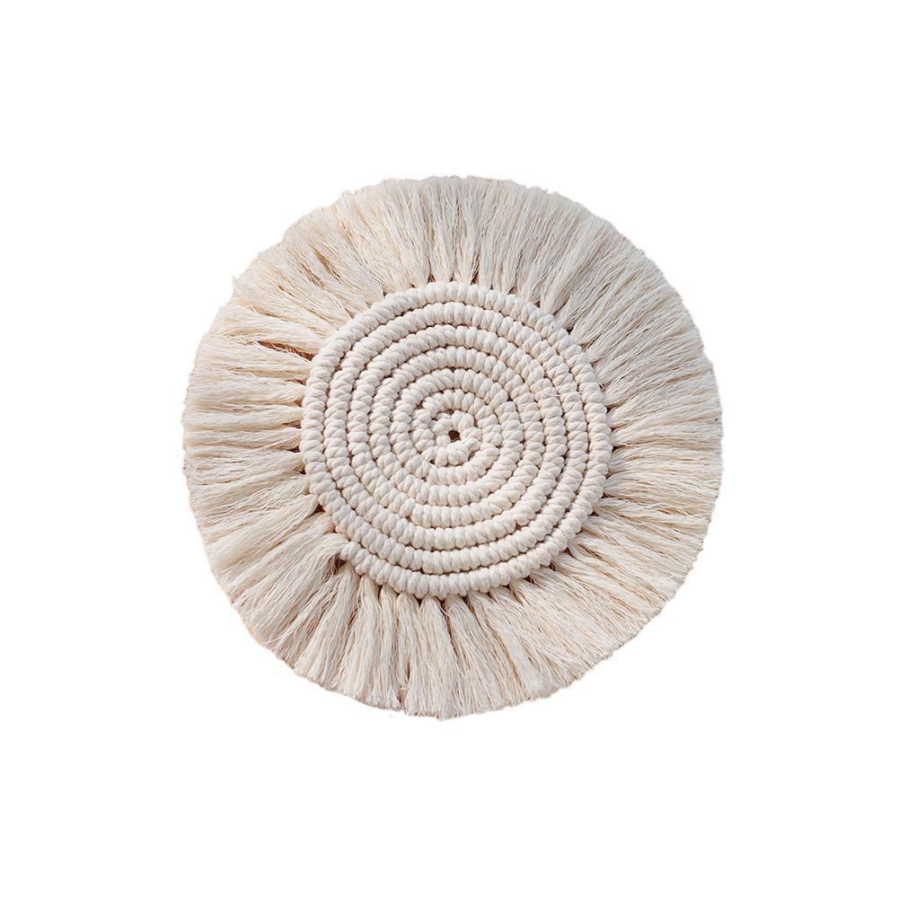 Northern Europe Macrame Cup Pad Bohemia non-slip