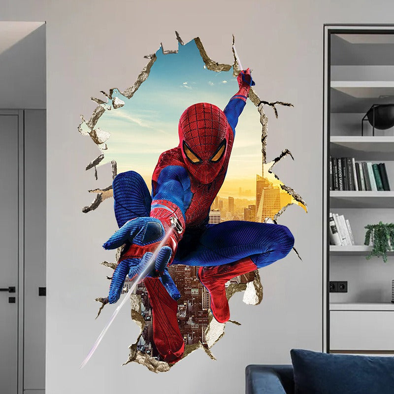 3D Spider-Man Wall Stickers Large 8 Different Designs - Bring Action-Packed Adventure to Your Walls!