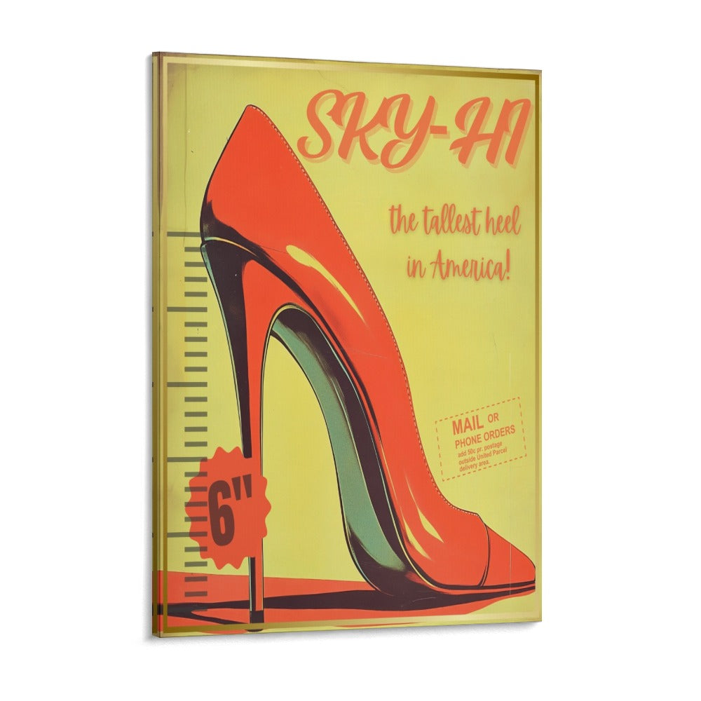 Sky-Hi Canvas Wall Art – Celebrate America’s Biggest High Heel