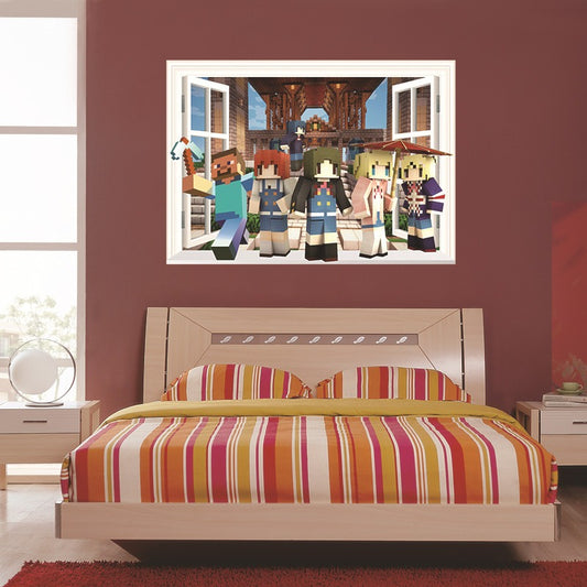 Large 3D Minecraft Wall Stickers - Create an Epic Adventure in Your Child’s Room!