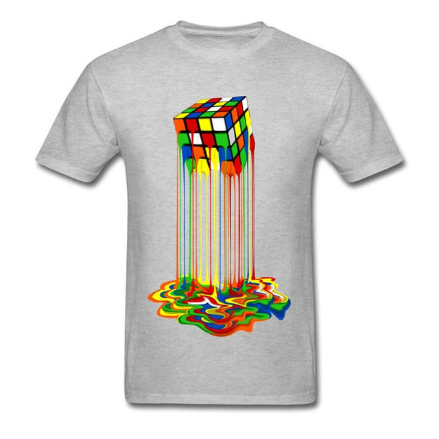 Melting Rubik's Cube Unisex T-Shirt – Bold, Funny, and Uniquely You