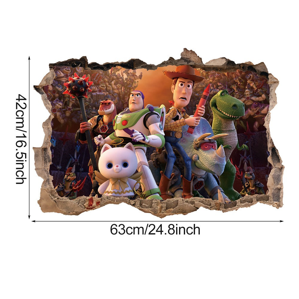 Large Toy Story 3D Children's Wall Stickers - Transform Your Little One's Space!