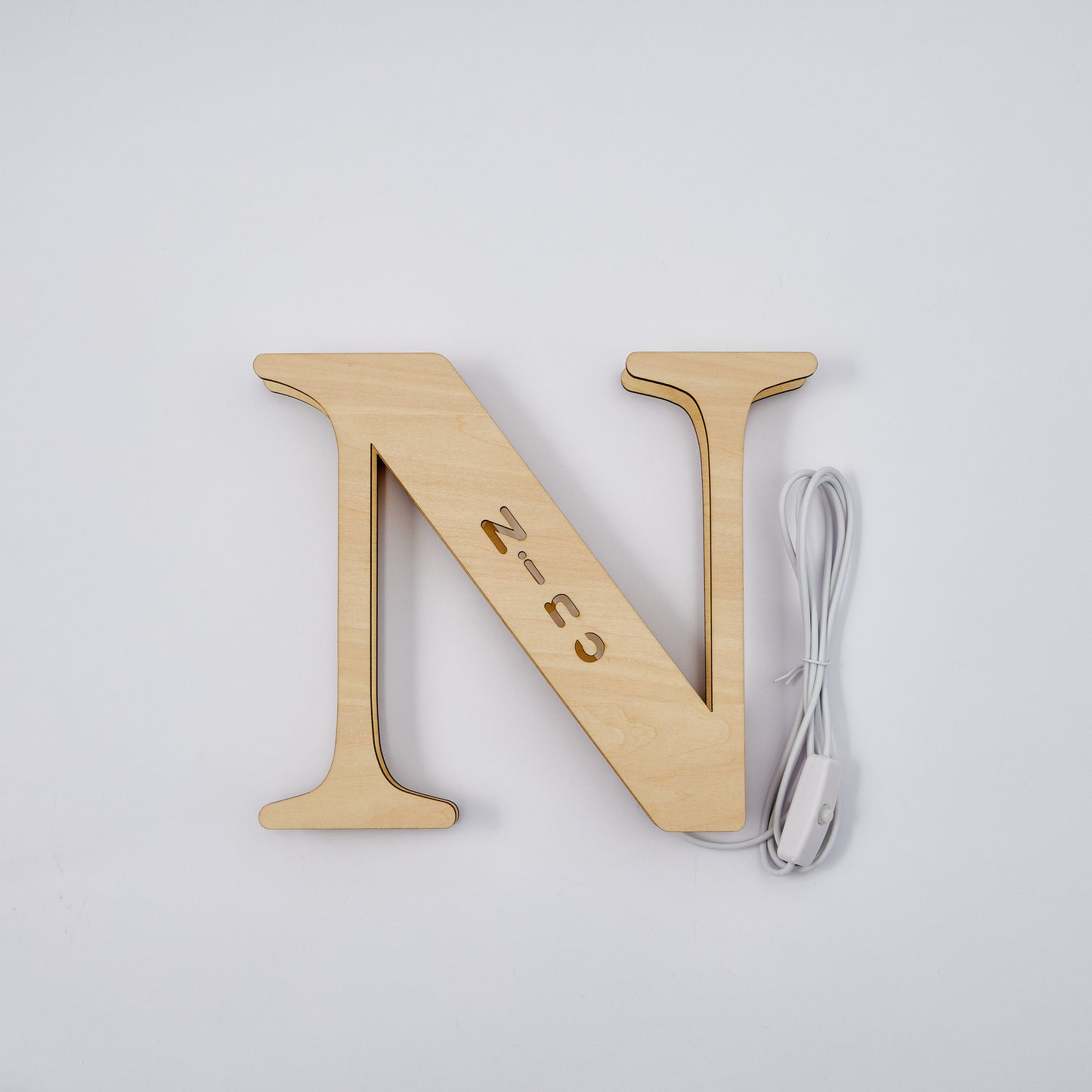 Personalized Wooden Letter Lamp – A Unique Night Light for Any Name