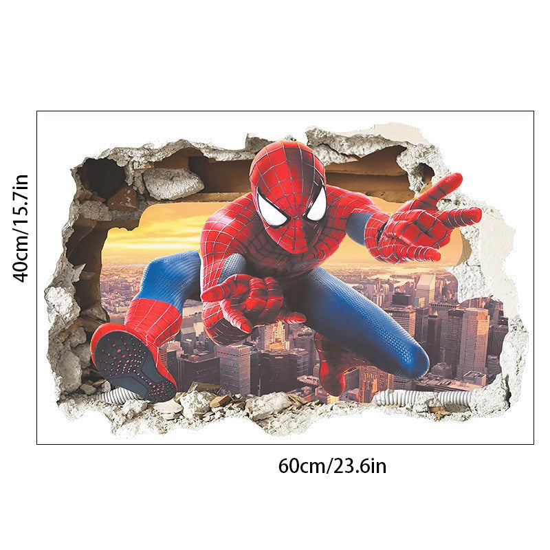 3D Spider-Man Wall Stickers Large 8 Different Designs - Bring Action-Packed Adventure to Your Walls!