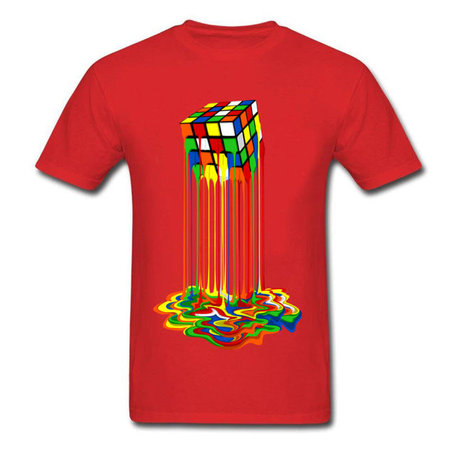 Melting Rubik's Cube Unisex T-Shirt – Bold, Funny, and Uniquely You