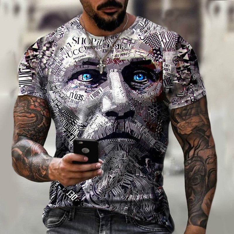 Printed Men’s Oversized T-Shirt – Streetwear Style with Everyday Comfort