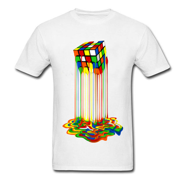 Melting Rubik's Cube Unisex T-Shirt – Bold, Funny, and Uniquely You