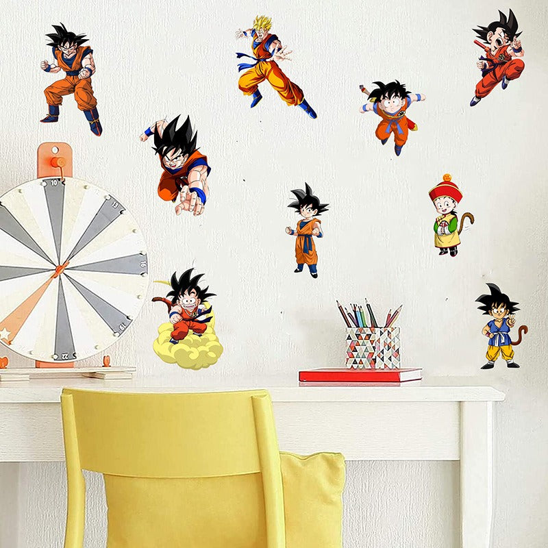 Dragon Ball Wall Sticker – Wukong Saiya Decorative Art Multiple Characters