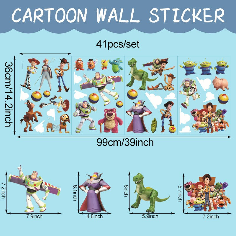 Large Toy Story 3D Children's Wall Stickers - Transform Your Little One's Space!