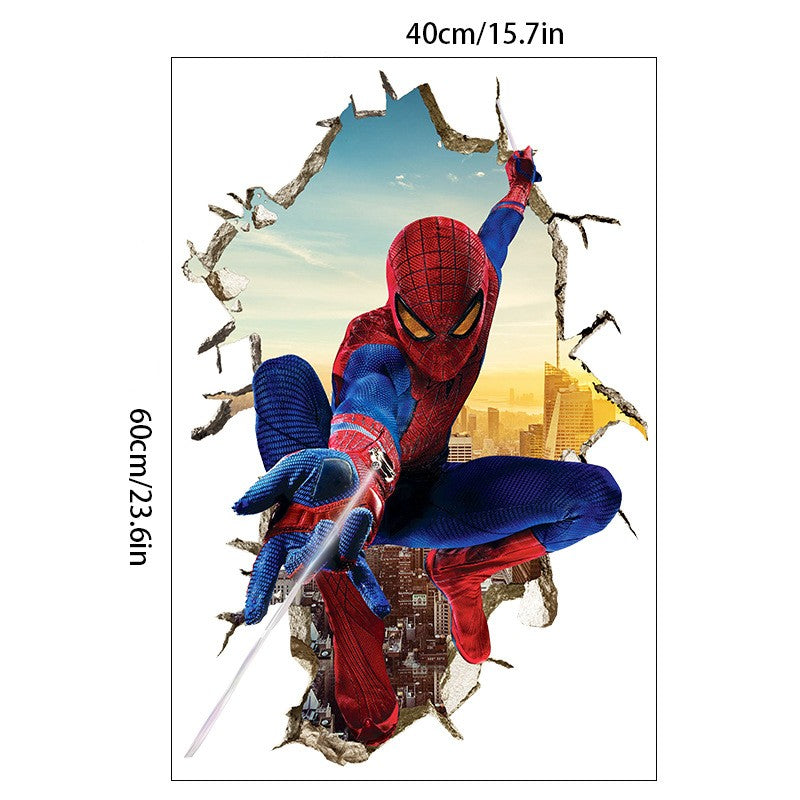 3D Spider-Man Wall Stickers Large 8 Different Designs - Bring Action-Packed Adventure to Your Walls!