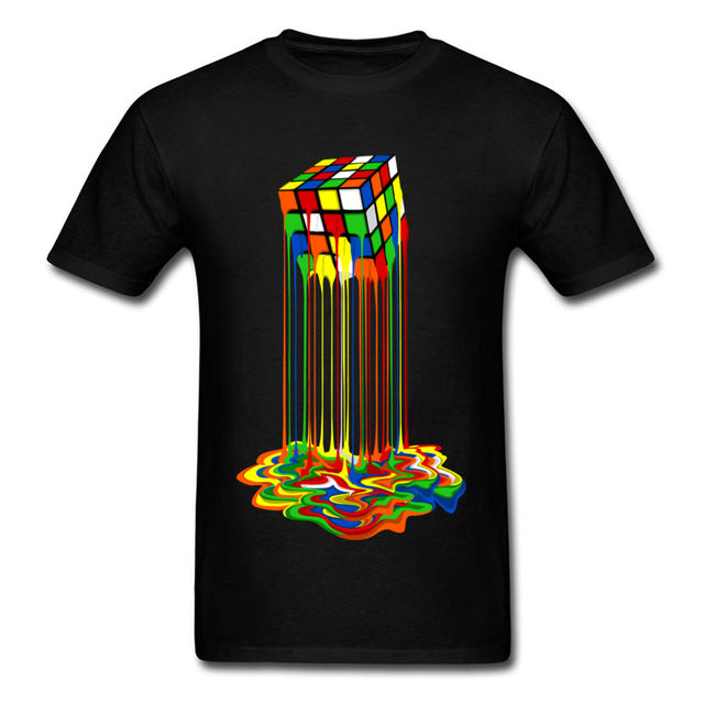 Melting Rubik's Cube Unisex T-Shirt – Bold, Funny, and Uniquely You