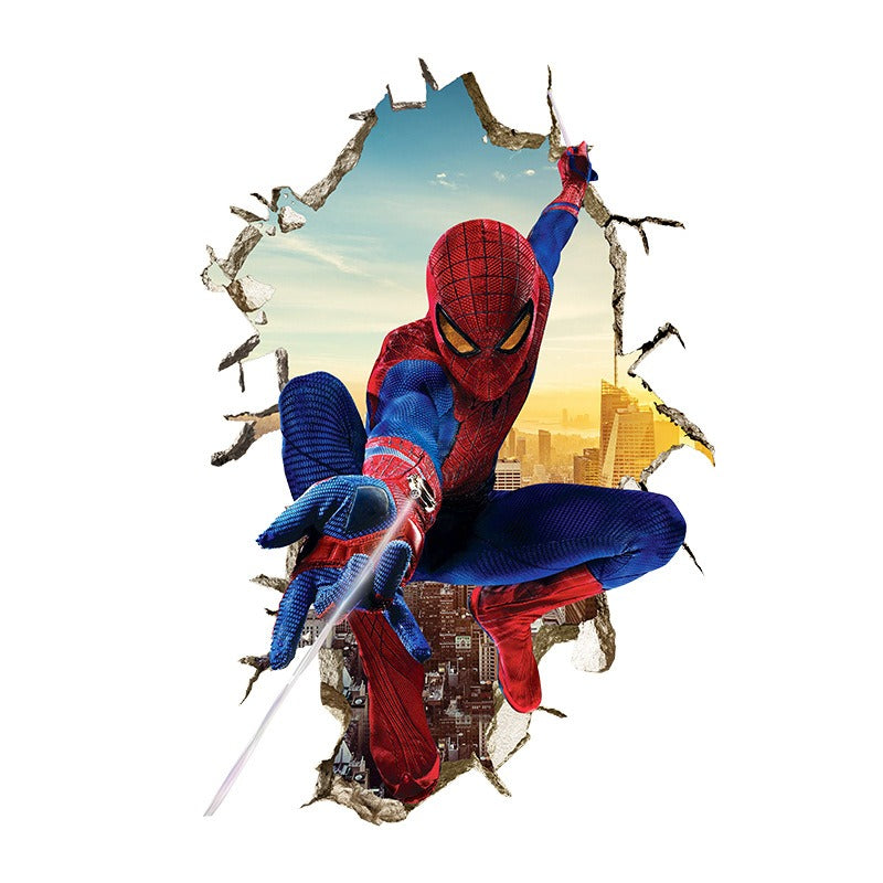 3D Spider-Man Wall Stickers Large 8 Different Designs - Bring Action-Packed Adventure to Your Walls!