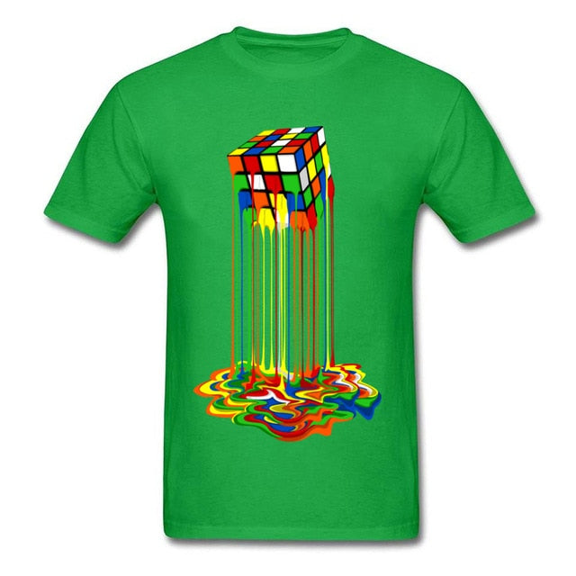 Melting Rubik's Cube Unisex T-Shirt – Bold, Funny, and Uniquely You