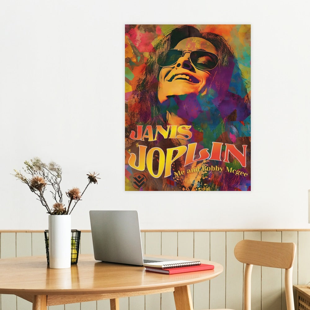 Janis Joplin Framed Canvas (18x24)