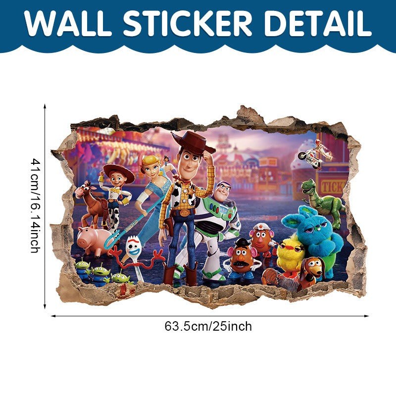 Large Toy Story 3D Children's Wall Stickers - Transform Your Little One's Space!