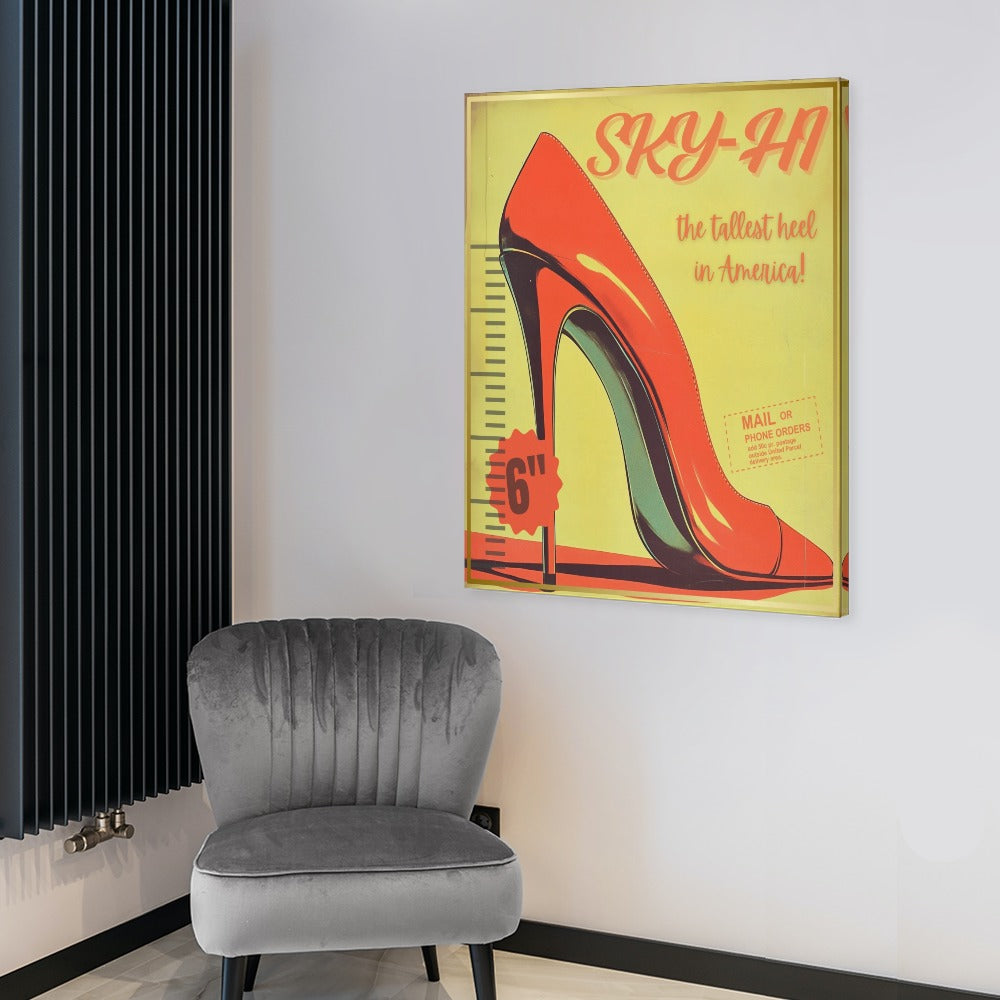 Sky-Hi Canvas Wall Art – Celebrate America’s Biggest High Heel