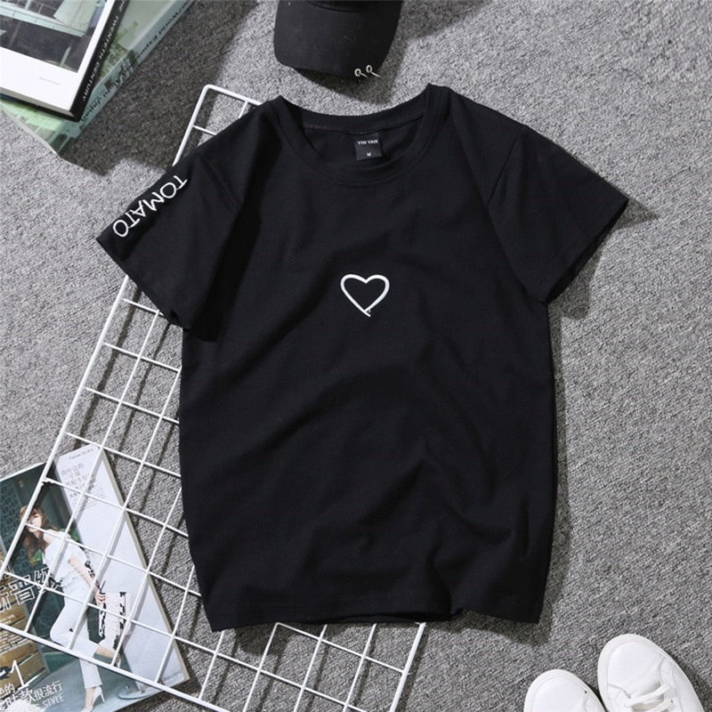 Summer Heart printed Women's T-Shirt – Share the Love in Style