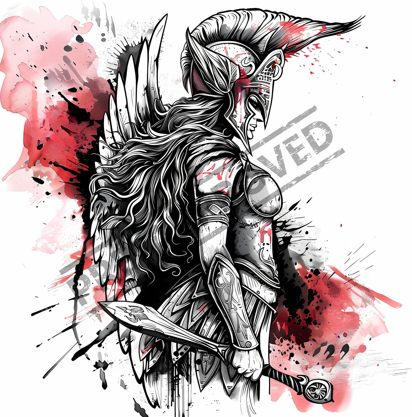 Valkyrie Tattoo Design [ Digital Download ] Norse Art