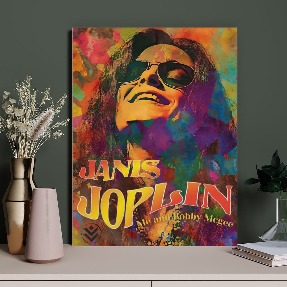 Janis Joplin Framed Canvas (18x24)