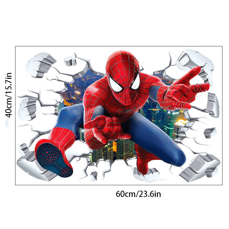 3D Spider-Man Wall Stickers Large 8 Different Designs - Bring Action-Packed Adventure to Your Walls!