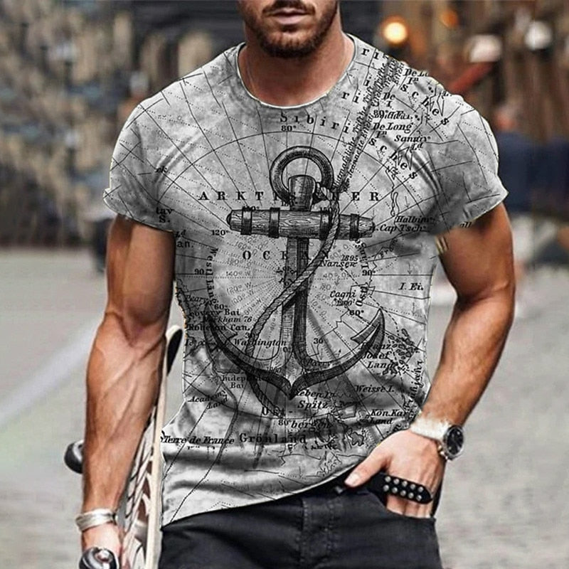 Printed Men’s Oversized T-Shirt – Streetwear Style with Everyday Comfort