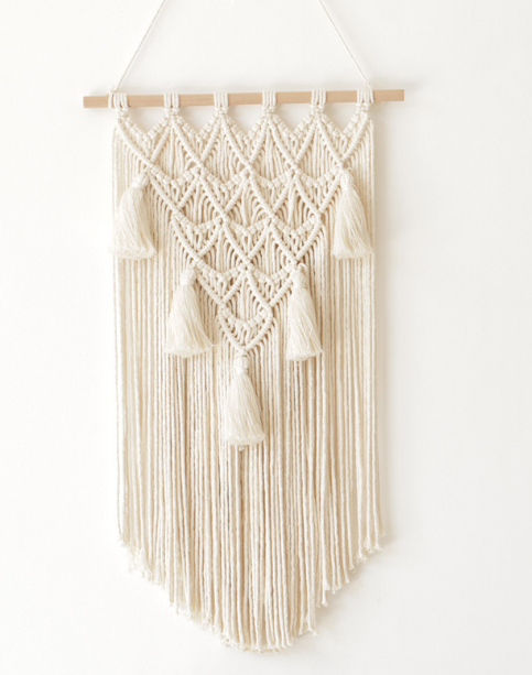 Handmade Macrame Wall Hanging – Geometric Boho Elegance for Your Home