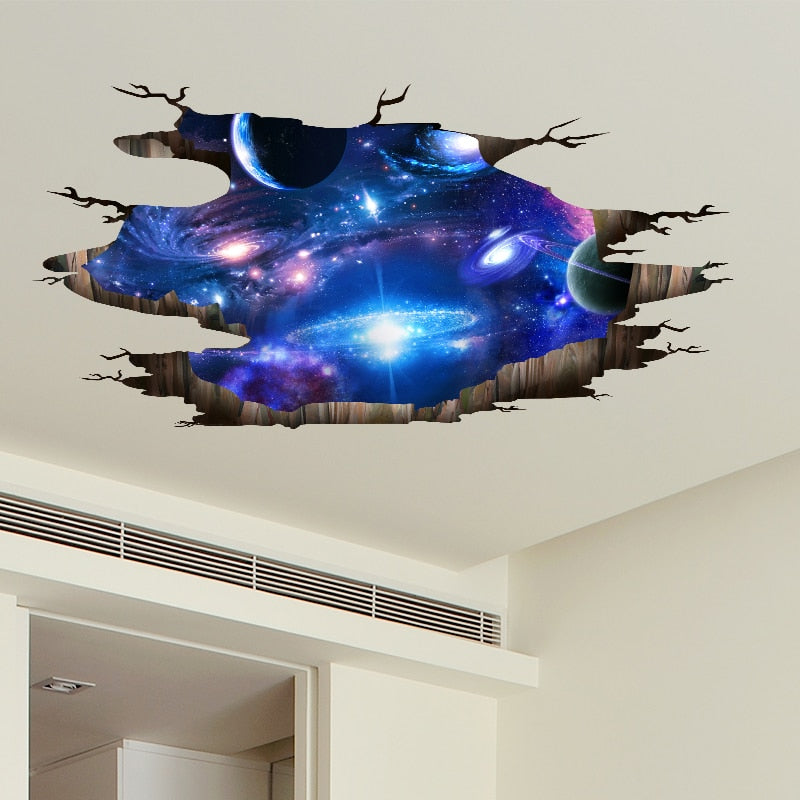 Universe Galaxy Large 3D Wall Stickers - Bring the Wonders of Space into Your Home!