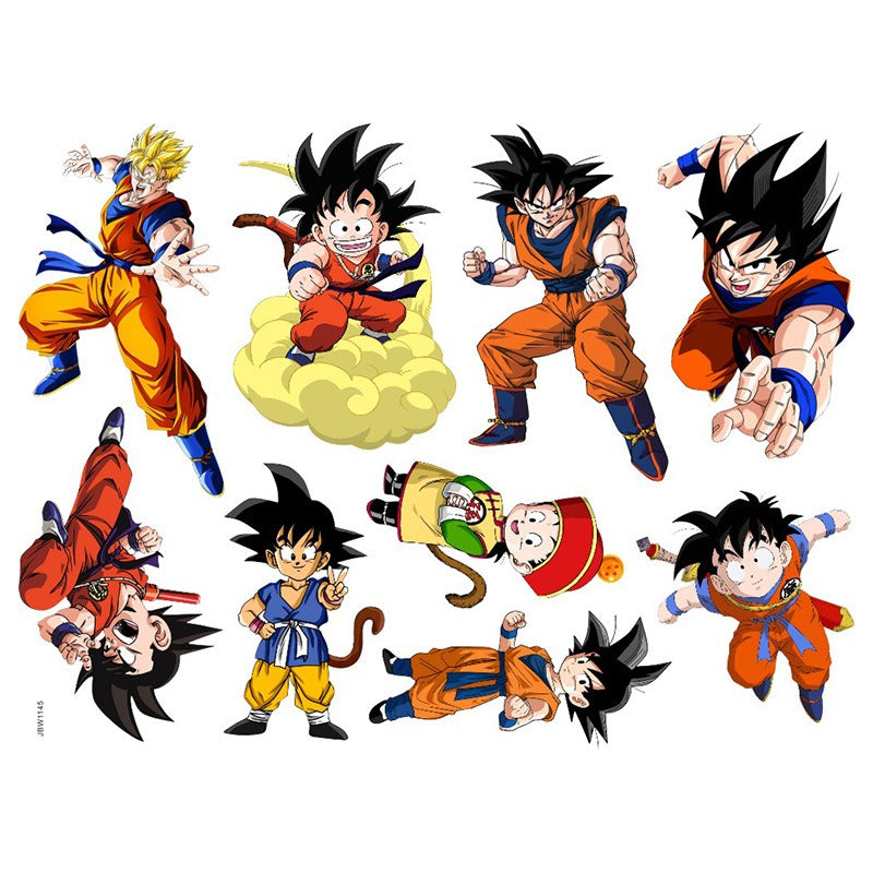 Dragon Ball Wall Sticker – Wukong Saiya Decorative Art Multiple Characters