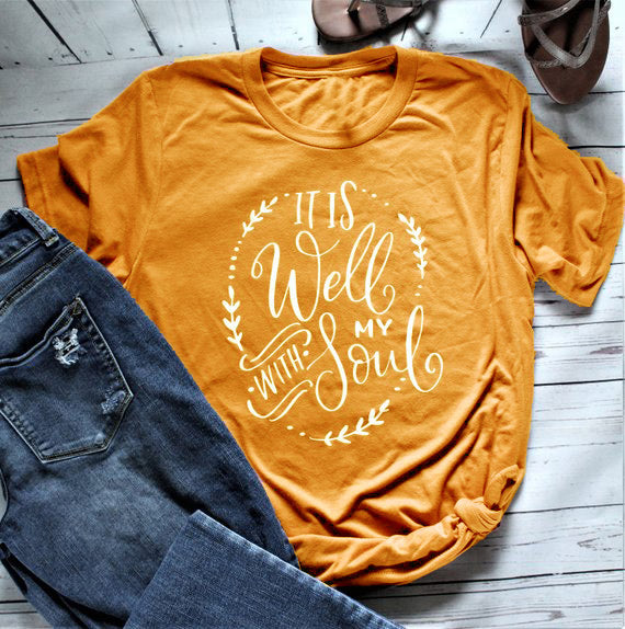 It Is Well With My Soul Short Sleeve Women's T-Shirt