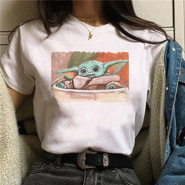 Baby Yoda Mandalorian T-Shirt – A Must-Have for Star Wars Fans