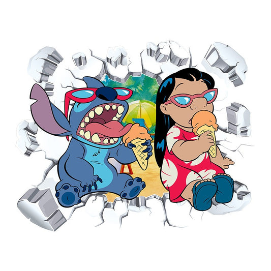 Large Lilo & Stitch Wall Decals – Adorable Kids' Room Décor