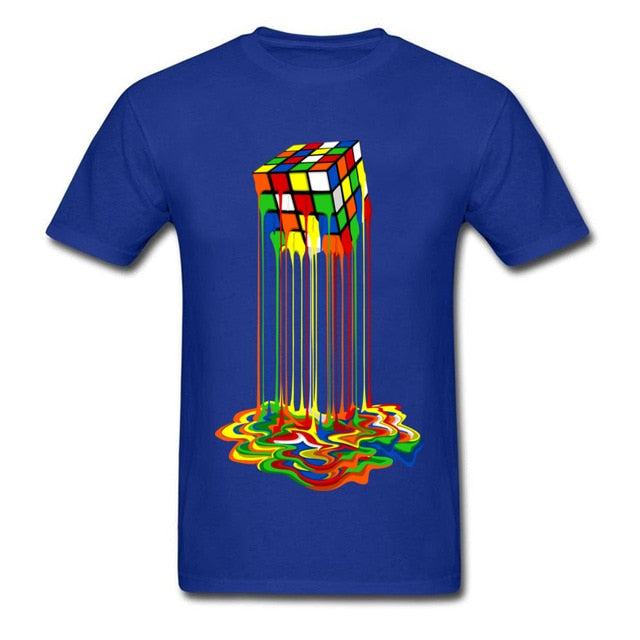 Melting Rubik's Cube Unisex T-Shirt – Bold, Funny, and Uniquely You