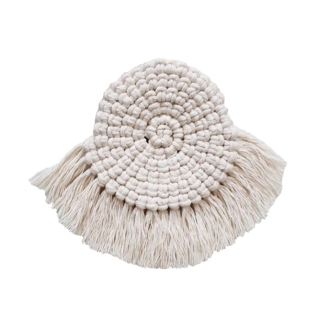 Northern Europe Macrame Cup Pad Bohemia non-slip