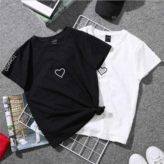 Summer Heart printed Women's T-Shirt – Share the Love in Style