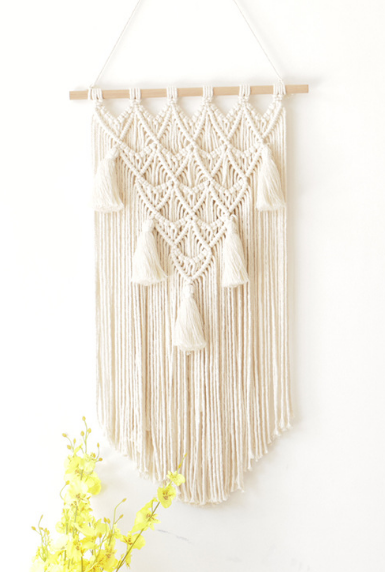 Handmade Macrame Wall Hanging – Geometric Boho Elegance for Your Home