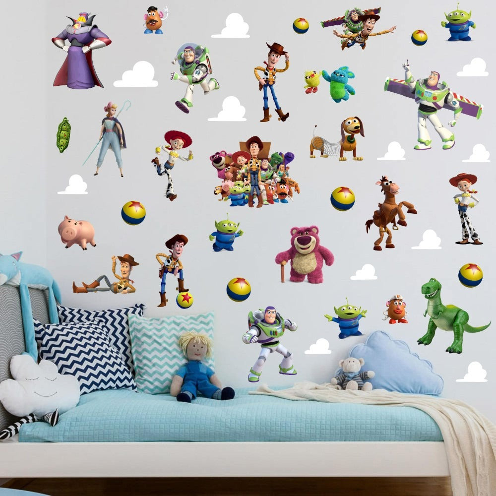 Large Toy Story 3D Children's Wall Stickers - Transform Your Little One's Space!