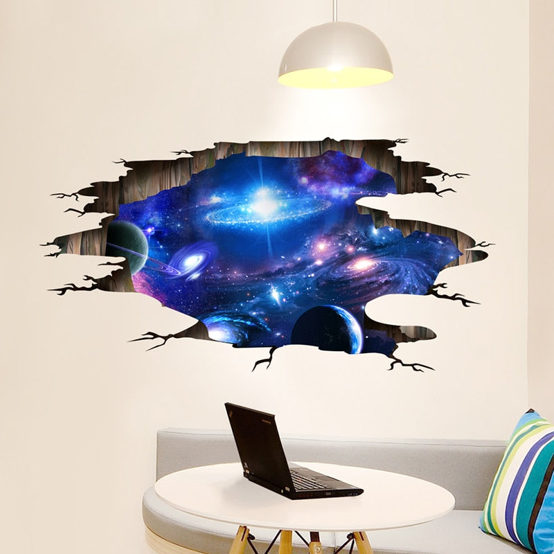 Universe Galaxy Large 3D Wall Stickers - Bring the Wonders of Space into Your Home!