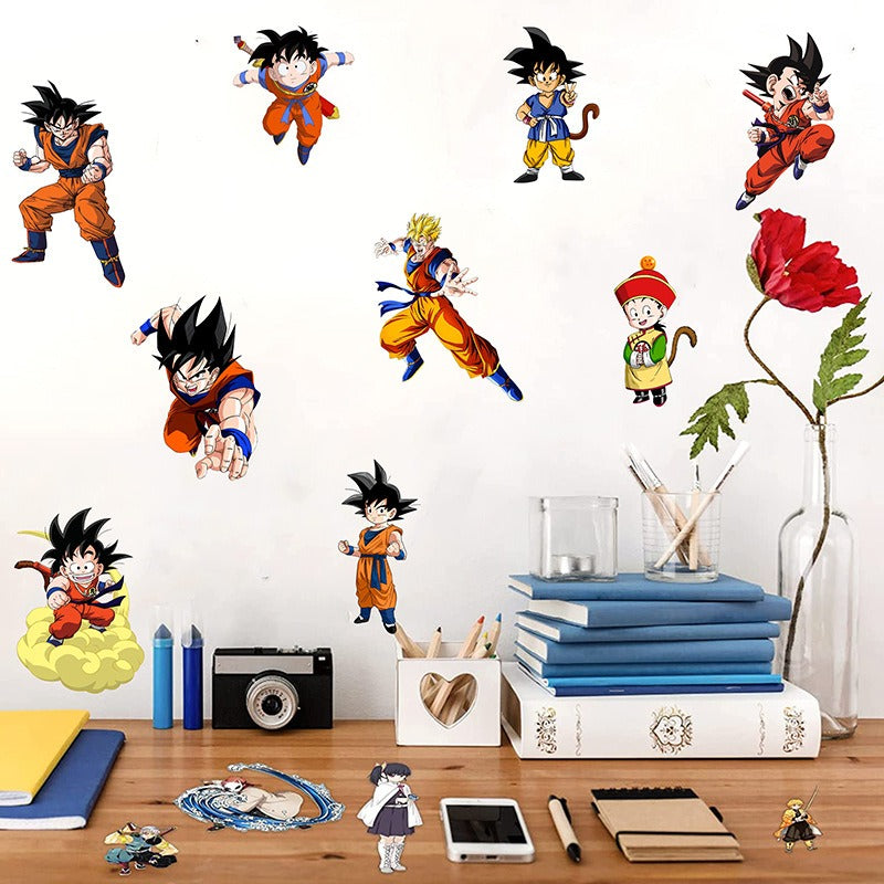 Dragon Ball Wall Sticker – Wukong Saiya Decorative Art Multiple Characters