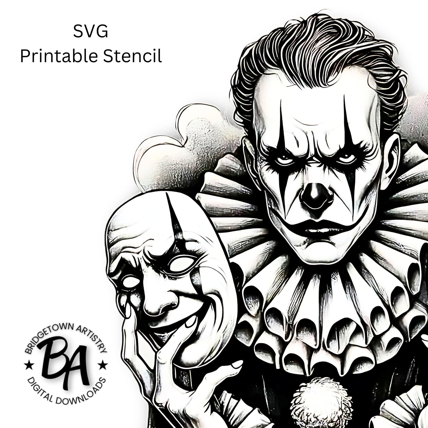 Clown Tattoo Design [ Digital Download ]