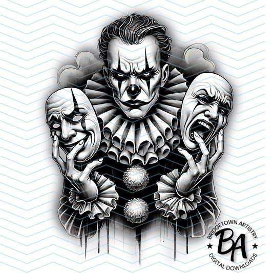 Clown Tattoo Design [ Digital Download ]