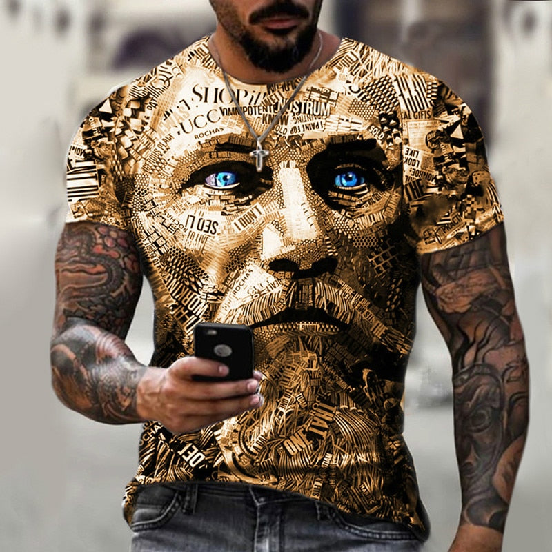 Printed Men’s Oversized T-Shirt – Streetwear Style with Everyday Comfort