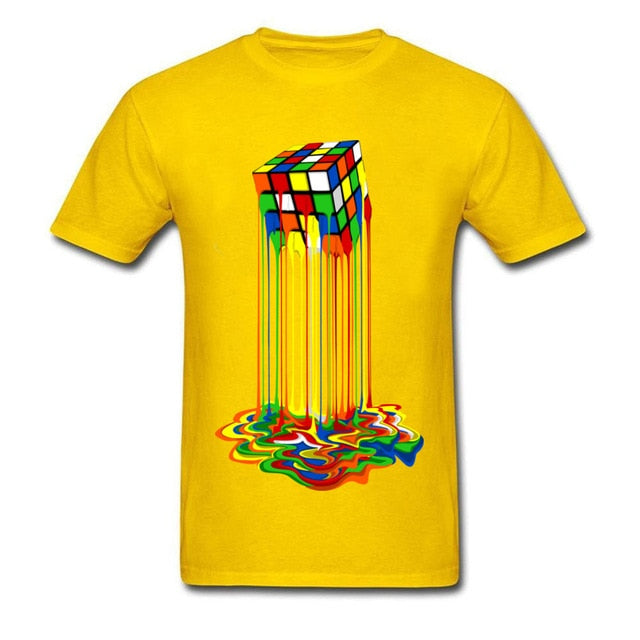 Melting Rubik's Cube Unisex T-Shirt – Bold, Funny, and Uniquely You